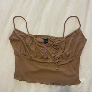 SHEIN, brown crop top, size medium